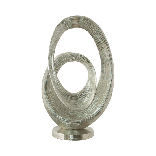 Swirl Nickel Sculpture